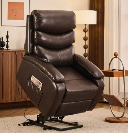 Heavy Equipment Lift - Moderne elektrische verstelbare fauteuil, leren massagebank