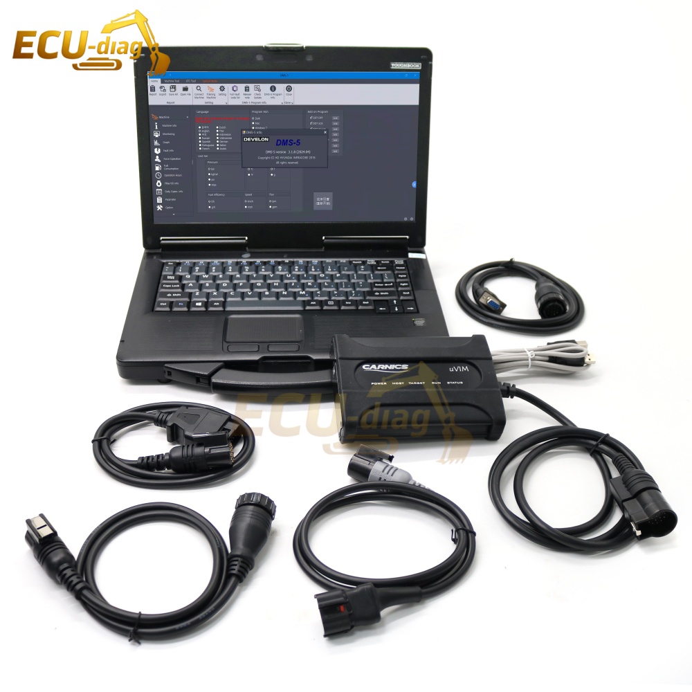 Heavy Equipment Software - Origineel DOOSAN UVIM Communicatie Interface Scanner