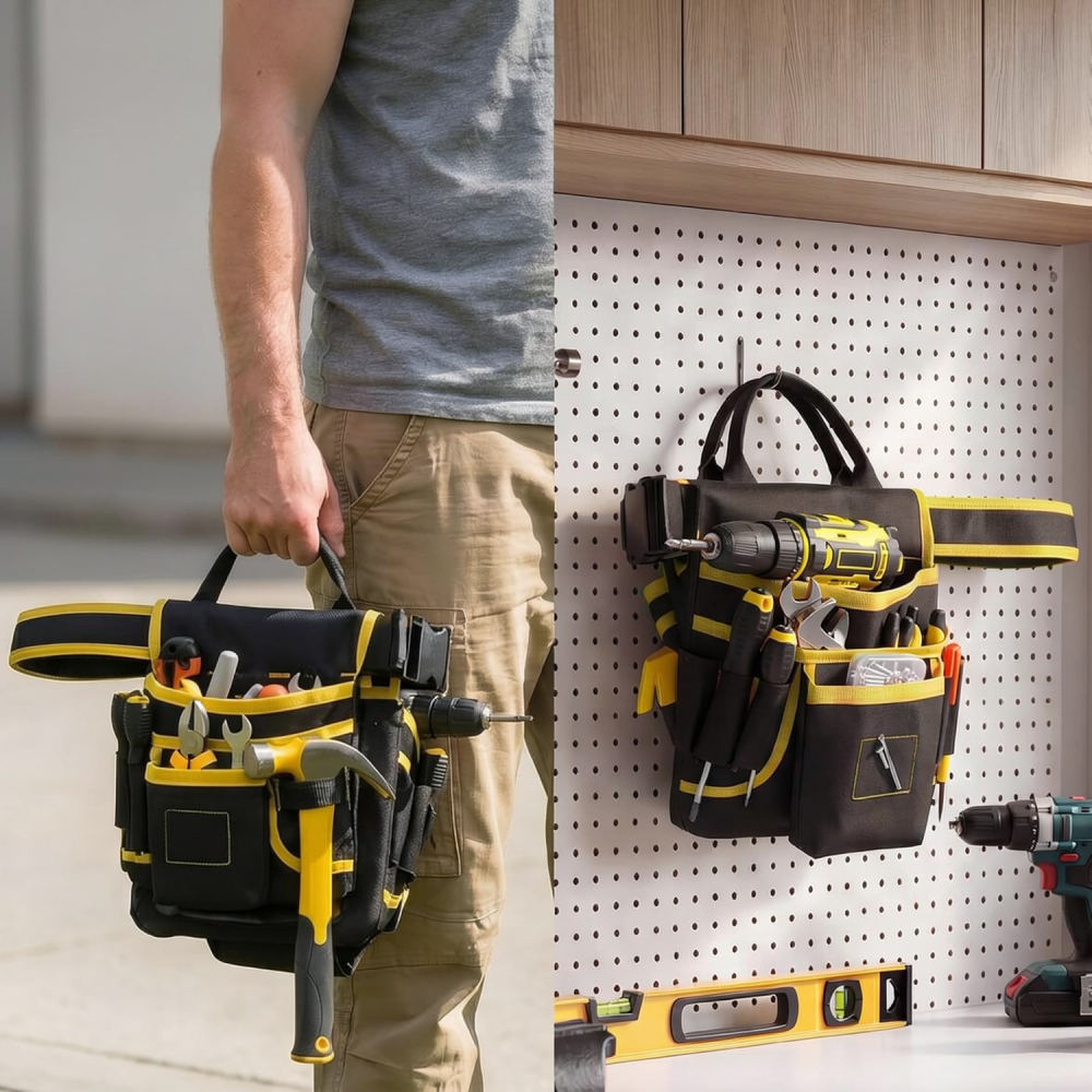 Heavy Equipment Electrician - Robuuste gereedschapsorganizer, tas van Oxford-stof, elektricienstas,